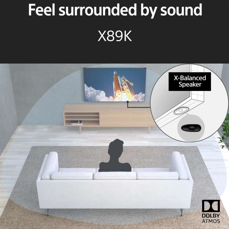 Sony X89K BRAVIA 85 Inch 4K HDR Google TV