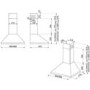 Refurbished Smeg KD91XE2 90cm Chimney Cooker Hood Stainless Steel