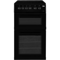 Beko 50cm Double Cavity Electric Cooker - Black Beko 50cm Double Cavity Electric Cooker - Black