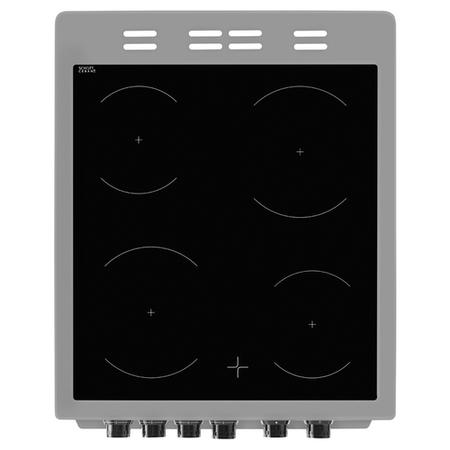 GRADE A2 - Beko KDC5422AS 50cm Twin Cavity Electric Cooker with Ceramic Hob - Silver