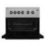 GRADE A2 - Beko KDC5422AS 50cm Twin Cavity Electric Cooker with Ceramic Hob - Silver