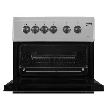 GRADE A2 - Beko KDC5422AS 50cm Twin Cavity Electric Cooker with Ceramic Hob - Silver