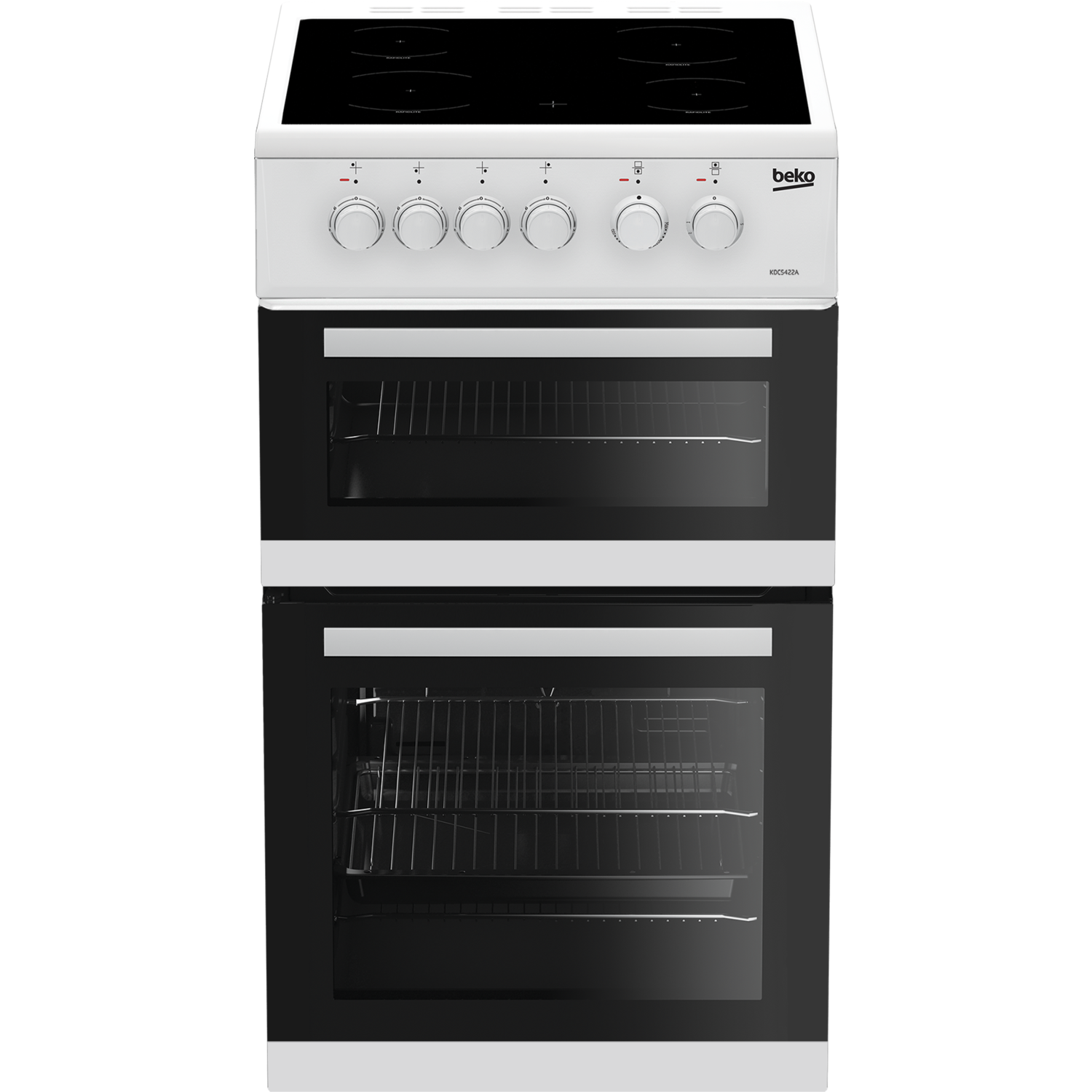 GRADE A2 Beko KDC5422AW 50 cm Twin Cavity Electric Cooker with