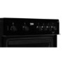 Beko 60cm Double Oven Electric Cooker - Black