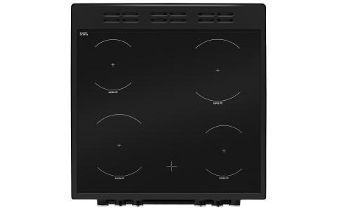 Easy clean 60cm ceramic hob.