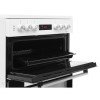 Refurbished Beko KDC653W 60cm Double Oven Electric Cooker With Ceramic Hob And Programmable Timer White