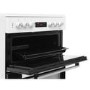 GRADE A2 - Beko KDC653W 60cm Double Oven Electric Cooker With Ceramic Hob And Programmable Timer White