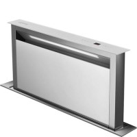 GRADE A1 - Smeg KDD90VXBE 90cm Downdraft Extractor White Glass And Stainless Steel