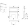 Smeg KDD90VXE-2 90cm Downdraft Extractor Black Glass And Stainless Steel