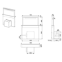 GRADE A1 - Smeg KDD90VXBE 90cm Downdraft Extractor White Glass And Stainless Steel