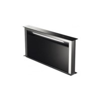 Smeg KDD90VX 90cm Downdraft Extractor - Black Glass & Stainless Steel