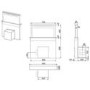 Smeg KDD90VX 90cm Downdraft Extractor - Black Glass & Stainless Steel