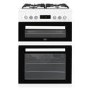 Beko 60cm Dual Fuel Cooker - White
