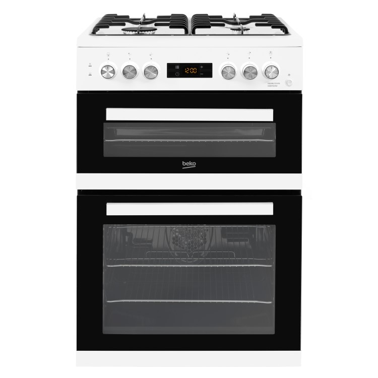Beko 60cm Dual Fuel Cooker - White