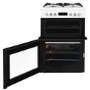 Beko 60cm Dual Fuel Cooker - White