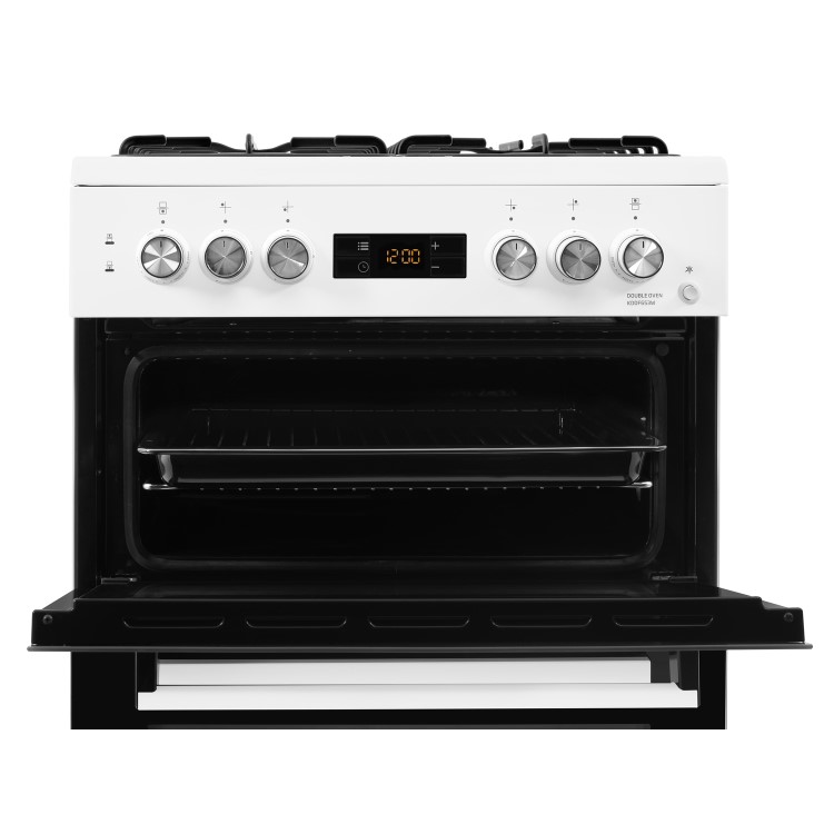 Beko 60cm Dual Fuel Cooker - White