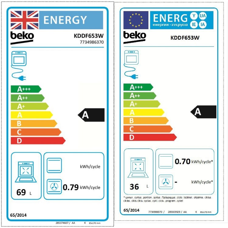 Beko 60cm Dual Fuel Cooker - White