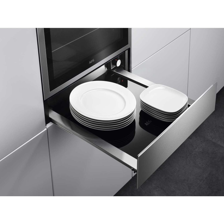Refurbished AEG KDE911424M 14cm High Warming Drawer Stainless Steel