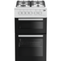 Beko 50cm Twin Cavity Gas Cooker - White
