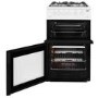 Beko 50cm Twin Cavity Gas Cooker with Interior Light - White