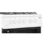 Beko 50cm Twin Cavity Gas Cooker with Interior Light - White