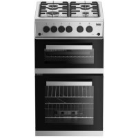 Beko 50cm Double Cavity Gas Cooker - Silver Beko 50cm Double Cavity Gas Cooker - Silver