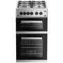 Beko 50cm Double Cavity Gas Cooker - Silver