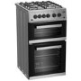 Beko 50cm Double Cavity Gas Cooker - Silver