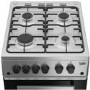 Beko 50cm Double Cavity Gas Cooker - Silver