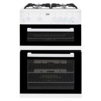 GRADE A3 - Beko KDG611W 60cm Double Oven Gas Cooker White