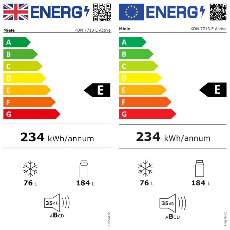 Miele K7000 260 Litre 70/30 Integrated Fridge Freezer