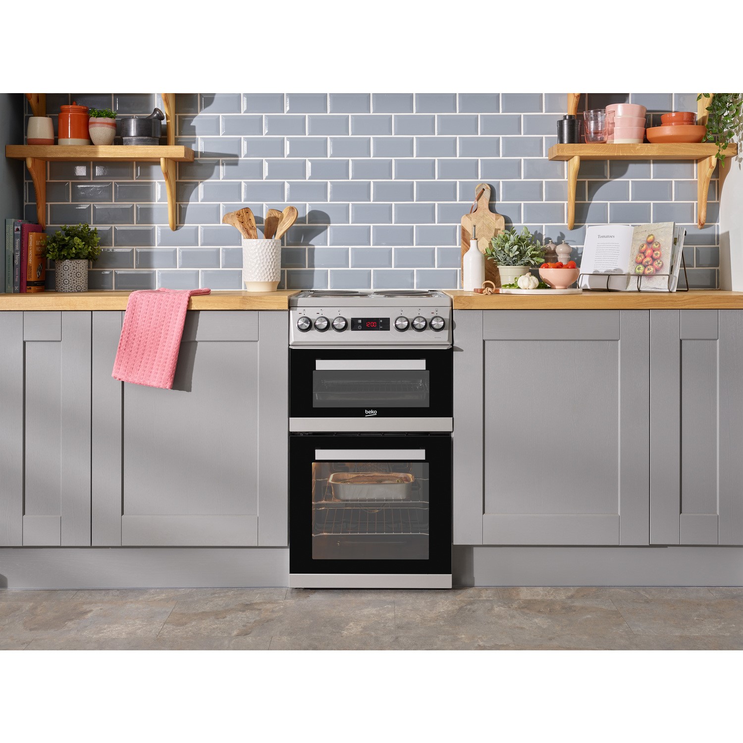 50cm cookers double oven