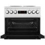 Beko 50cm Double Oven Electric Cooker - Silver