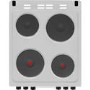 Beko 50cm Double Oven Electric Cooker - Silver