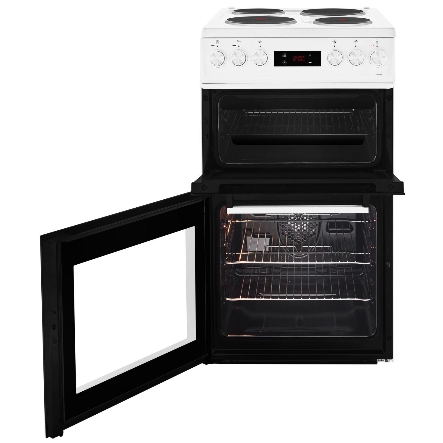 Beko KDV555AW 50 cm Double Oven Electric Cooker White Appliances Direct