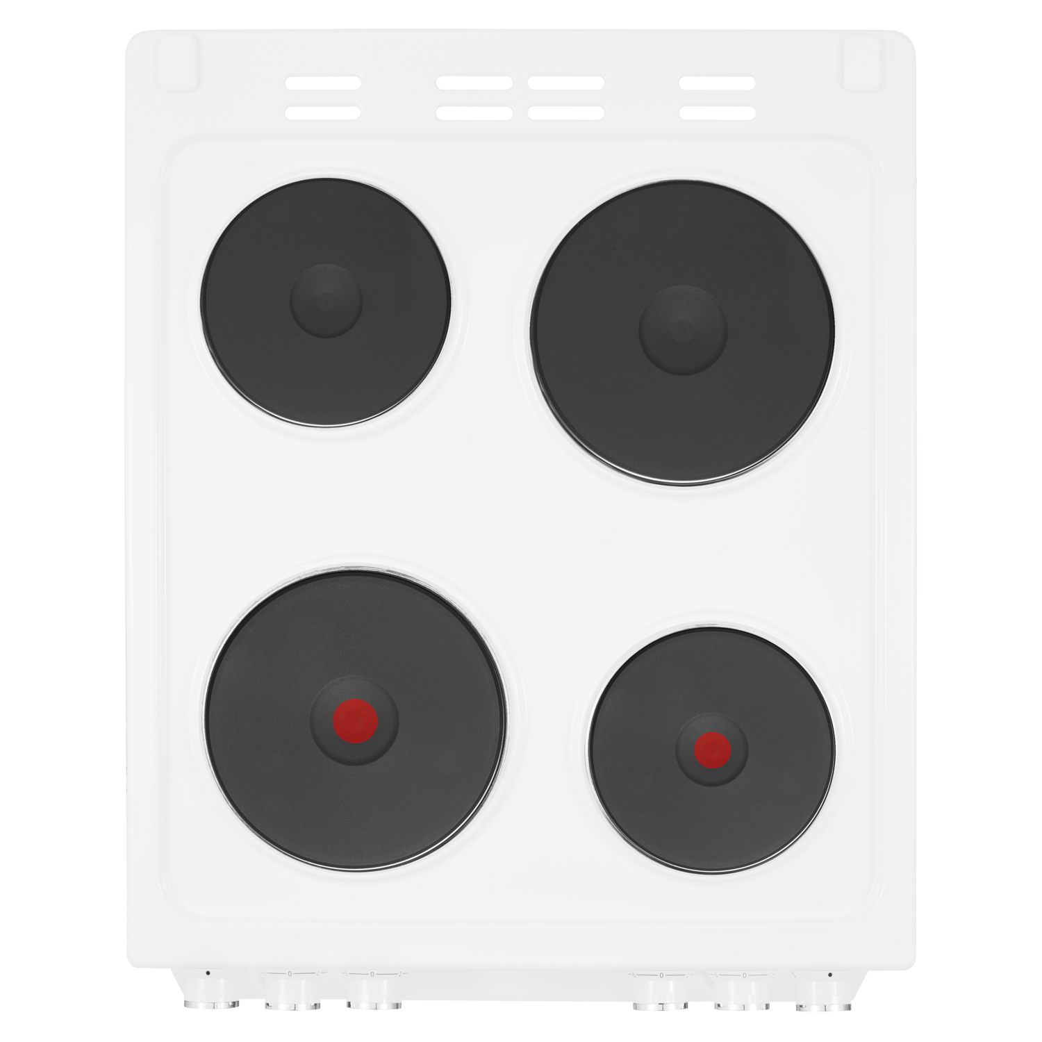 Beko 50cm Double Oven Electric Cooker White KDV555AW Appliances Direct