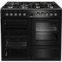 GRADE A2 - Beko 100cm Dual Fuel Range Cooker - Black