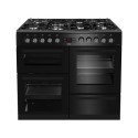 KDVF100K Beko 100cm Dual Fuel Range Cooker - Black