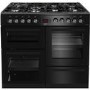 Beko 100cm Dual Fuel Range Cooker - Black