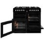 GRADE A2 - Beko 100cm Dual Fuel Range Cooker - Black