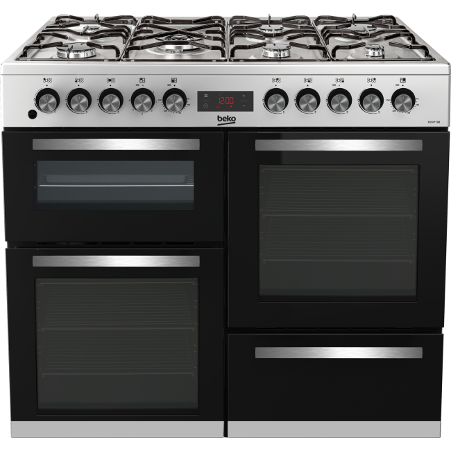 Beko 100cm Dual Fuel Range Cooker Stainless Steel KDVF100X