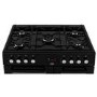 Beko 90cm Dual Fuel Double Oven Range Cooker - Black