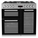 A1/KDVF90X Refurbished Beko KDVF90X 90cm Dual Fuel Range Cooker Stainless Steel