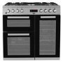 Refurbished Beko KDVF90X 90cm Dual Fuel Range Cooker Stainless Steel