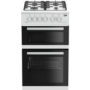 GRADE A2 - Beko KDVG592W 50cm Double Oven Gas Cooker - White
