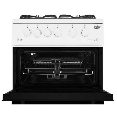 GRADE A2 - Beko KDVG592W 50cm Double Oven Gas Cooker - White