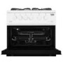 GRADE A2 - Beko KDVG592W 50cm Double Oven Gas Cooker - White