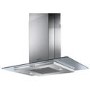 GRADE A1 - As new but box opened - Smeg KEIV90E 90cm Island Cooker Hood With Flat Glass Canopy Stainless Steel