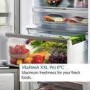 Bosch Series 4 605 Litre Four Door Freestanding Fridge Freezer - EasyClean Stainless Steel