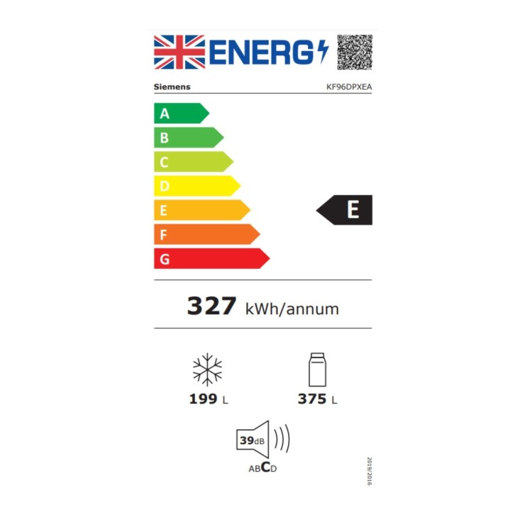 Refurbished Siemens iQ700 KF96DPXEA Freestanding 574 Litre Fridge Freezer